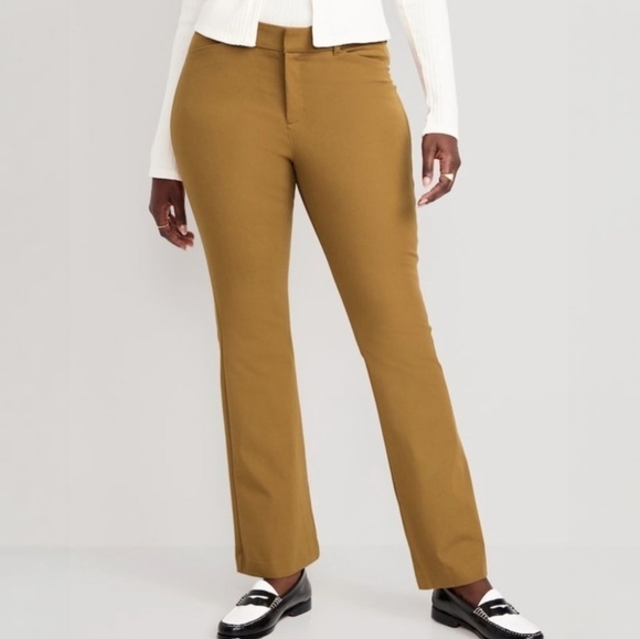 Old Navy High Rise Pixie Flare Pants Bourbon 22 - Picture 10 of 10